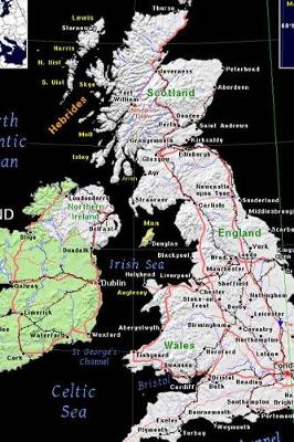 Book cover for Cool Modern Day Color Map of The United Kingdom Journal