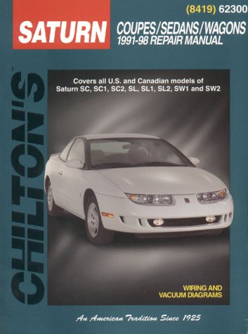 Book cover for Saturn Coupes, Sedans, Wagons 1991-98