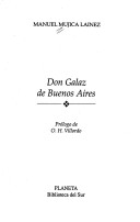 Book cover for Don Galaz de Buenos Aires