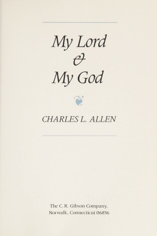 Cover of My Lord and My God