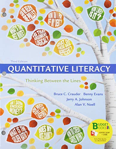 Book cover for Loose-Leaf Version for Quantitative Literacy & Webassign Premium Homework with E-Book for Quantitative Literacy (Six-Month Access)