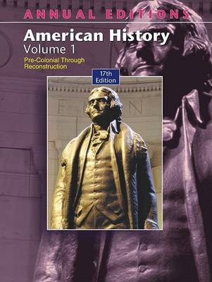 Book cover for A/E American History V1