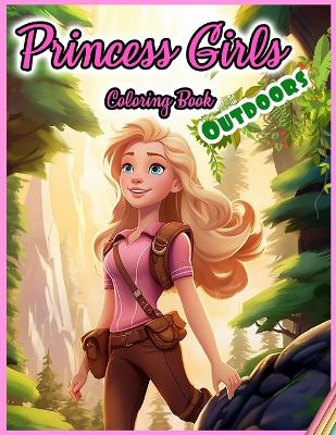 Book cover for Princess Girls Coloring Book