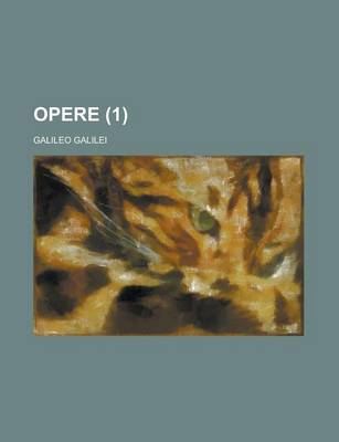 Book cover for Opere (1)