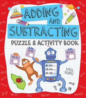 Book cover for Adding and Subtracting Puzzle & Activity Book