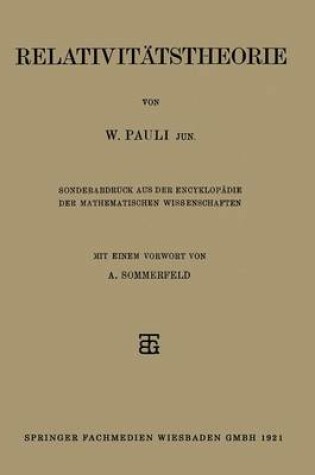 Cover of Relativitätstheorie