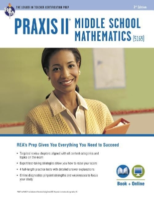 Book cover for Praxis Middle School Mathematics (5169) Book + Online