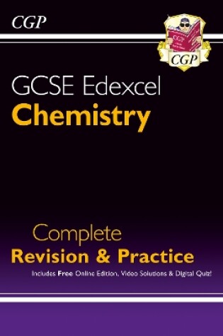 Cover of New GCSE Chemistry Edexcel Complete Revision & Practice includes Online Edition, Videos & Quizzes
