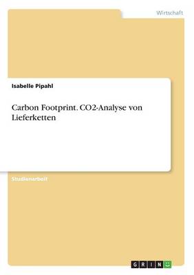 Book cover for Carbon Footprint. CO2-Analyse von Lieferketten