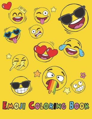 Book cover for Emoji Coloring Book