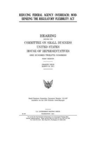 Cover of Reducing federal agency overreach