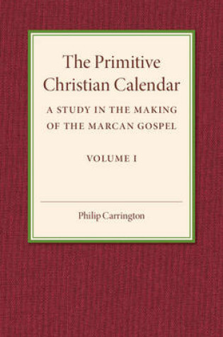 Cover of The Primitive Christian Calendar