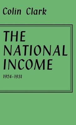 Book cover for National Income 1924-1931