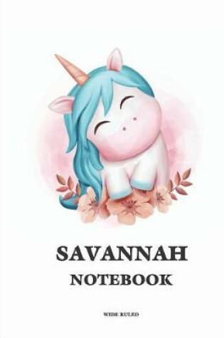 Cover of Savannah Wide Ruled Notebook