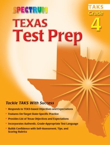 Cover of Spectrum Texas Test Prep, Grade 4