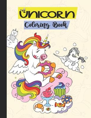 Book cover for Unicorn coloring book & Activity book