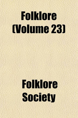 Book cover for Folklore (Volume 23)