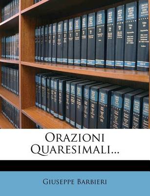 Book cover for Orazioni Quaresimali...