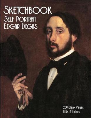 Book cover for Sketchbook - Self Portrait - Edgar Degas