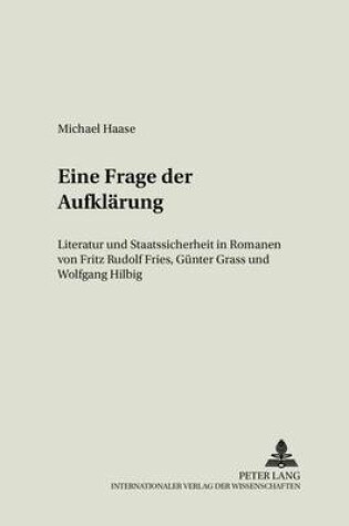 Cover of Eine Frage Der Aufklaerung