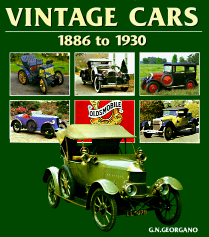 Book cover for Vintage Cars 1886 to 1930