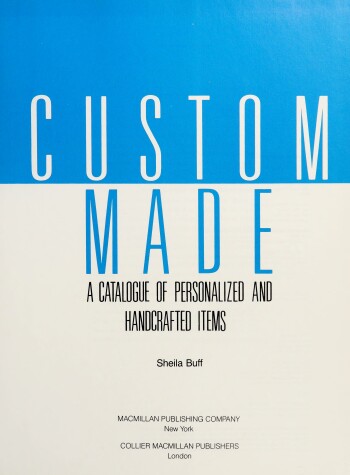 Book cover for Custom Made