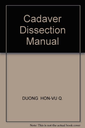 Book cover for Cadaver Dissection Manual