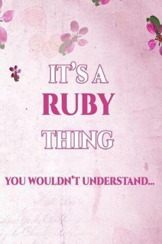 Cover of It's a Ruby Thing You Wouldn't Understand