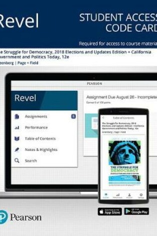 Cover of Revel for Struggle for Democracy, 2018 Elections and Updates Edition + California Government and Politics Today -- Access Card