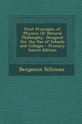 Cover of First Principles of Physics