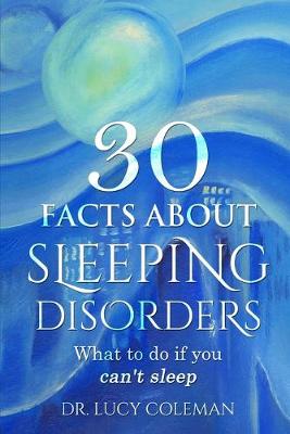 Book cover for 30 facts about sleeping disorder. What to do if you can't sleep?