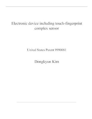 Book cover for Electronic device including touch-fingerprint complex sensor