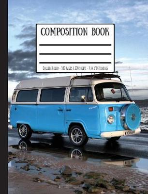 Book cover for Retro VW Campervan at the Beach Composition Book