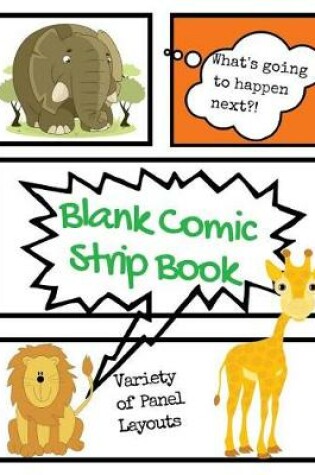 Cover of Blank Comic Strip Book Jungle Stories
