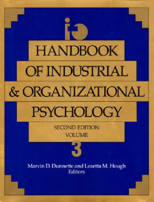 Book cover for Handbook of Industrial & Organizational Psychology Volume 3