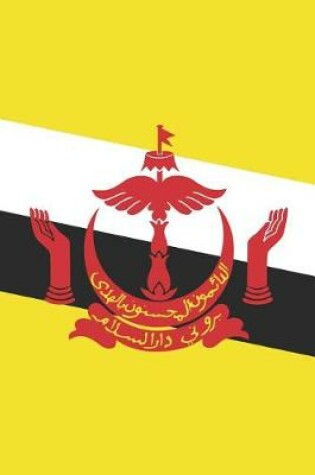 Cover of Brunei Flag Notebook - Bruneian Flag Book - Brunei Travel Journal