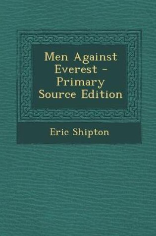Cover of Men Against Everest