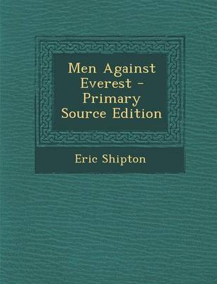 Book cover for Men Against Everest