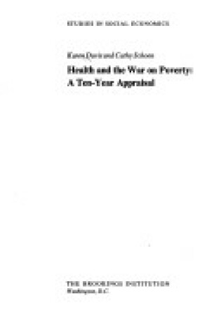 Cover of Health and War on Poverty