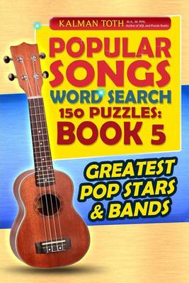 Book cover for Popular Songs Word Search 150 Puzzles