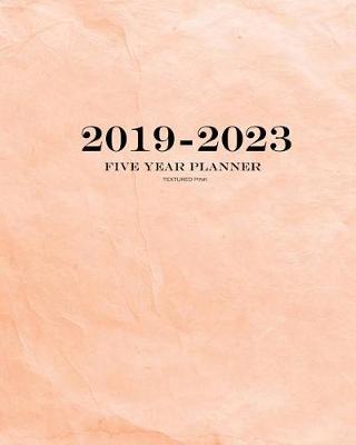 Book cover for 2019-2023 Textured Pink Five Year Planner