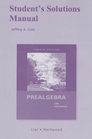 Cover of Student Solutions Manual for Prealgebra