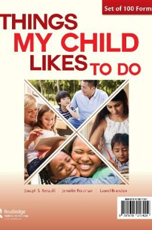 Cover of Things My Child Likes to Do Forms