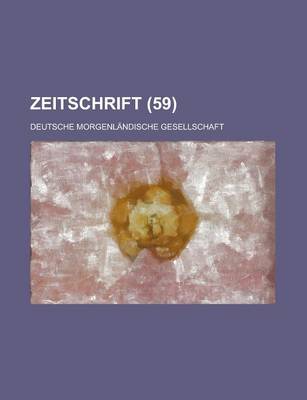 Book cover for Zeitschrift (59 )