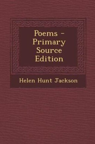 Cover of Poems - Primary Source Edition