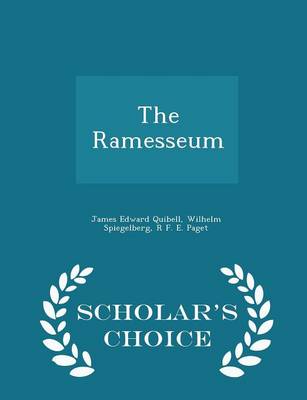 Book cover for The Ramesseum - Scholar's Choice Edition