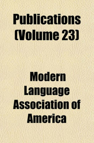 Cover of Publications (Volume 23)