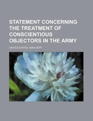 Book cover for Statement Concerning the Treatment of Conscientious Objectors in the Army