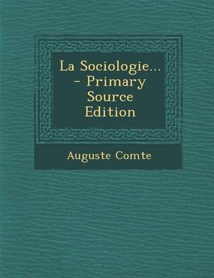 Book cover for La Sociologie...