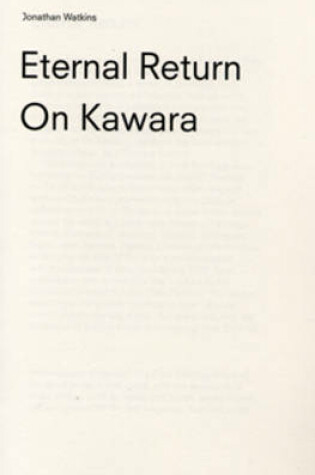 Cover of On Kawara